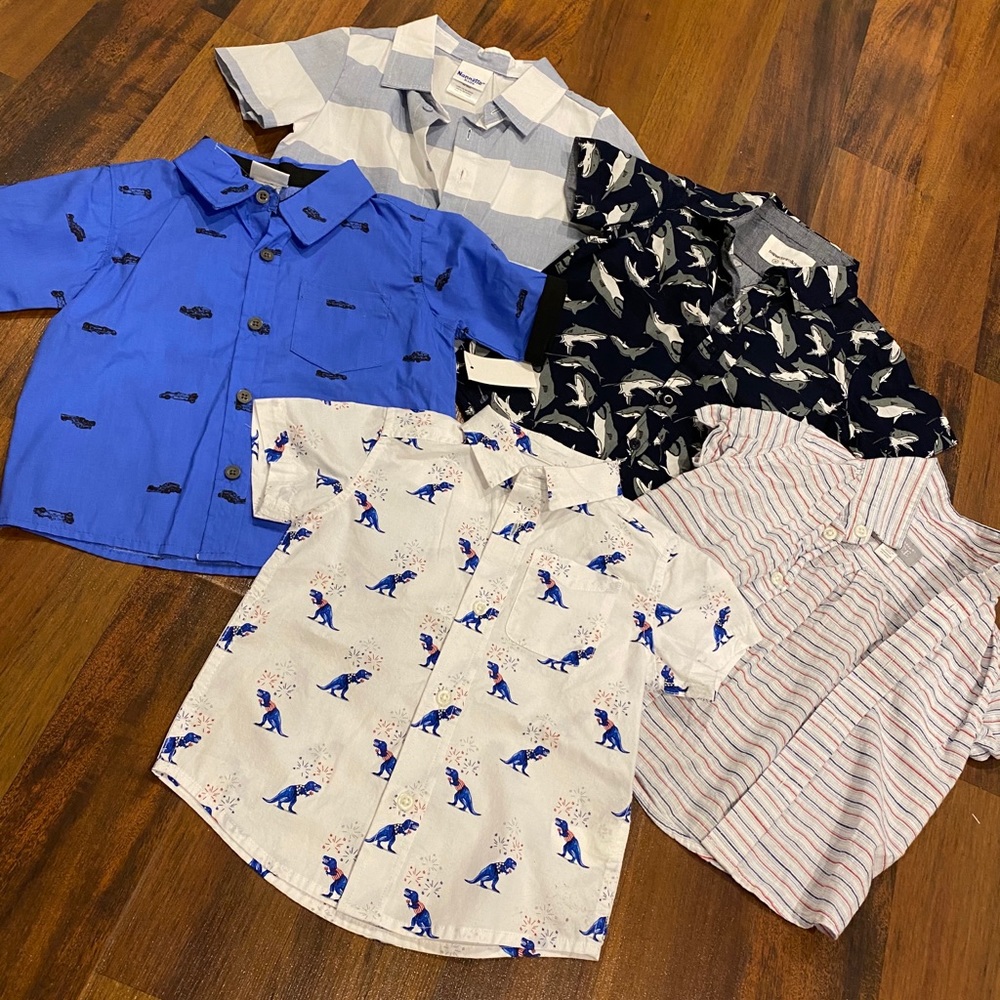 5 button down shirt bundle